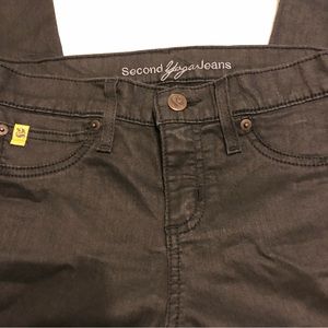 Second Yoga skinny jeans faded black size 28
